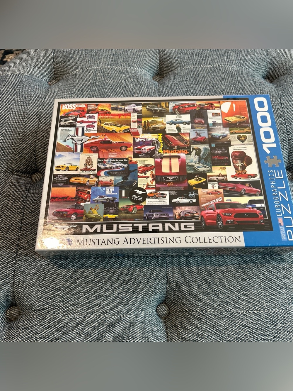 NEW Eurographics Ford Mustang Advertising Collection 1000 Pieces Jigsaw Puzzle